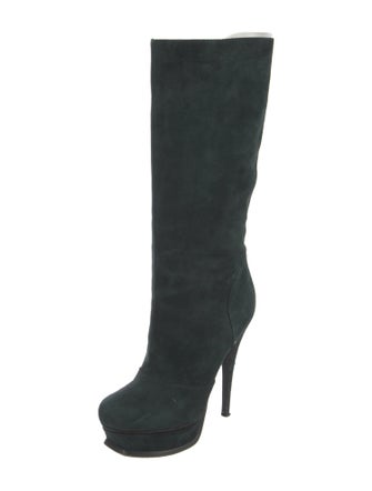 Yves Saint Laurent Rive Gauche Suede Boots