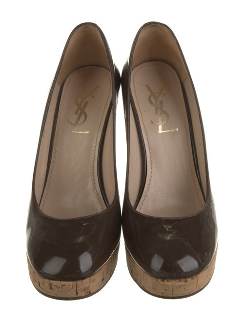 Yves Saint Laurent Rive Gauche Patent Leather Pumps