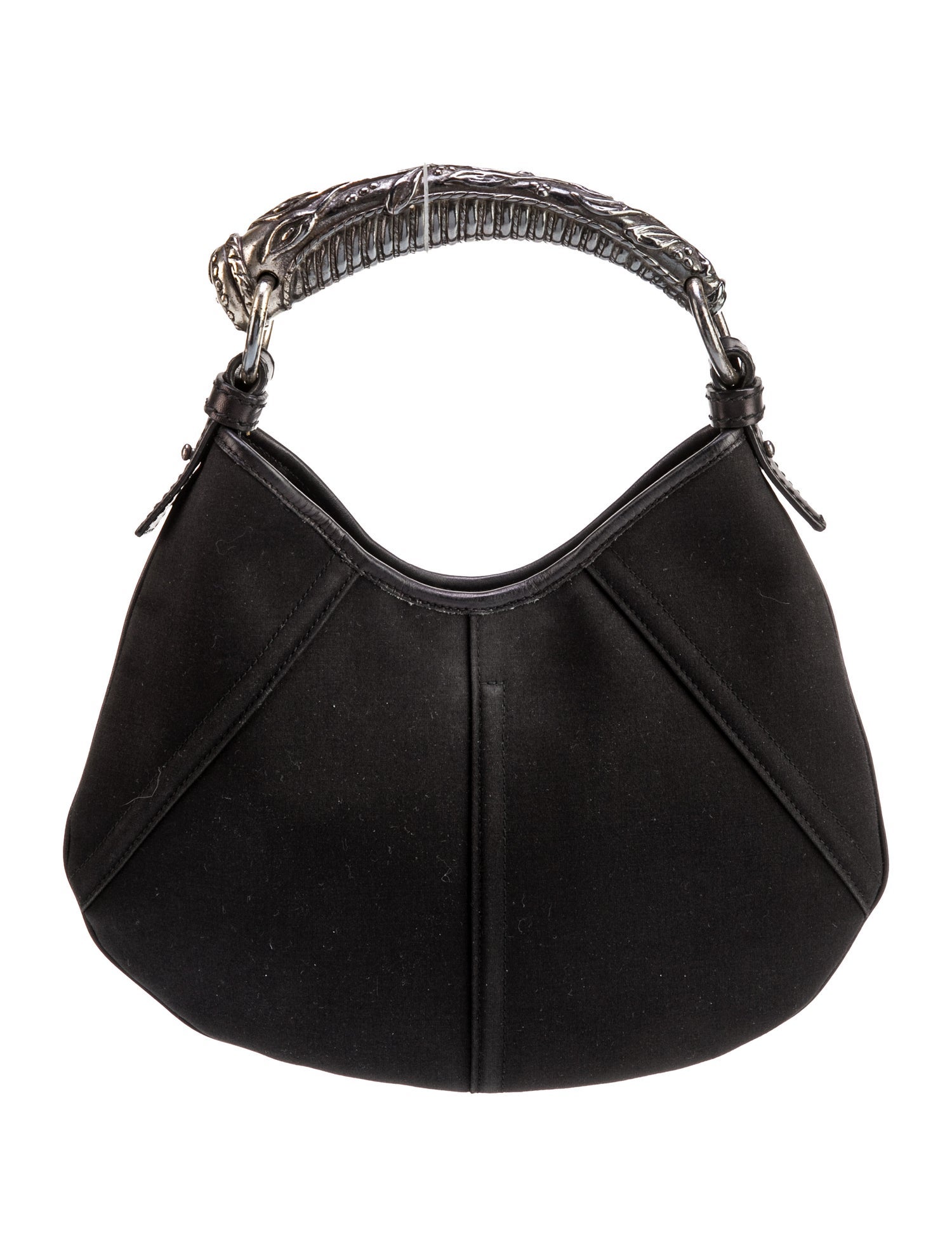 Yves Saint Laurent Rive Gauche Satin Top Handle Bag