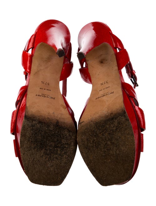 Yves Saint Laurent Leather T-Strap Pumps