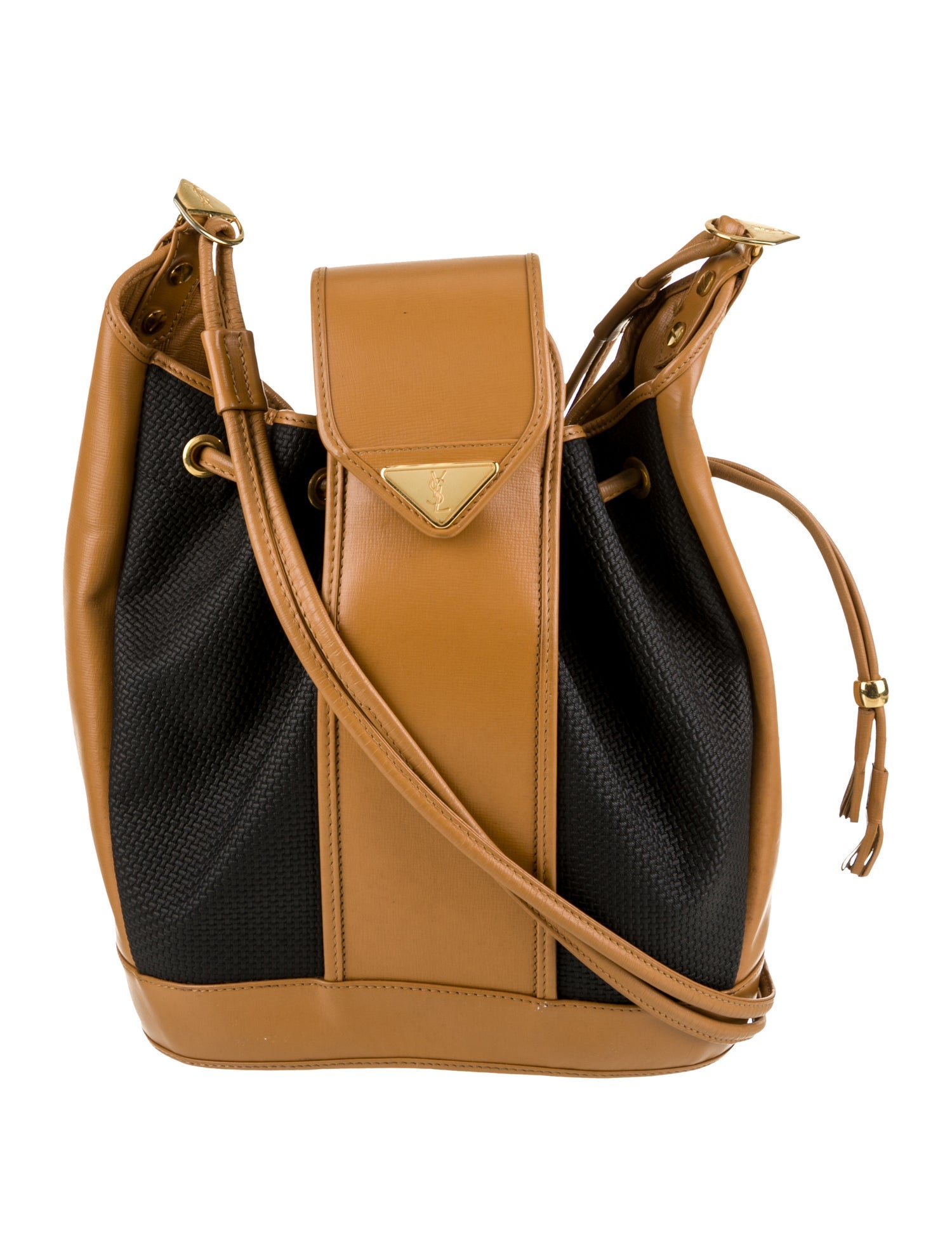 Yves Saint Laurent Leather Bucket Bag