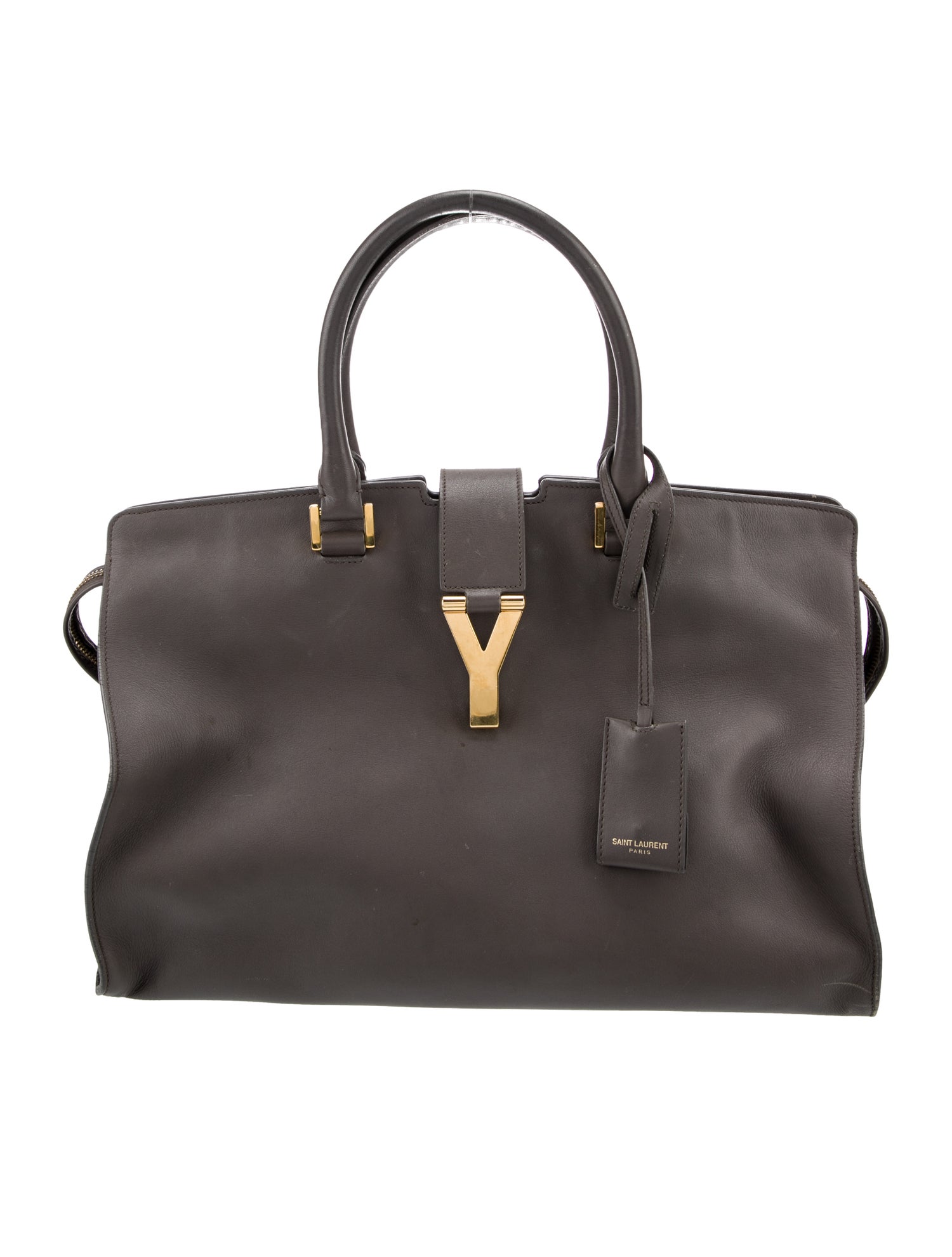 Yves Saint Laurent Leather Saint Laurent Y Cabas Large Vintage