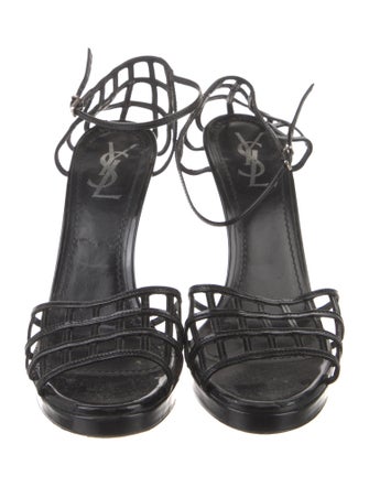 Yves Saint Laurent Patent Leather Sandals