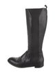 Yves Saint Laurent Leather Whipstitch Trim Riding Boots