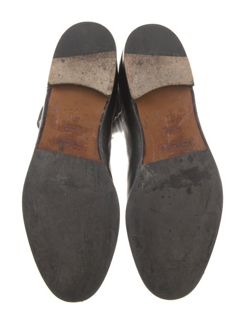 Yves Saint Laurent Leather Whipstitch Trim Riding Boots