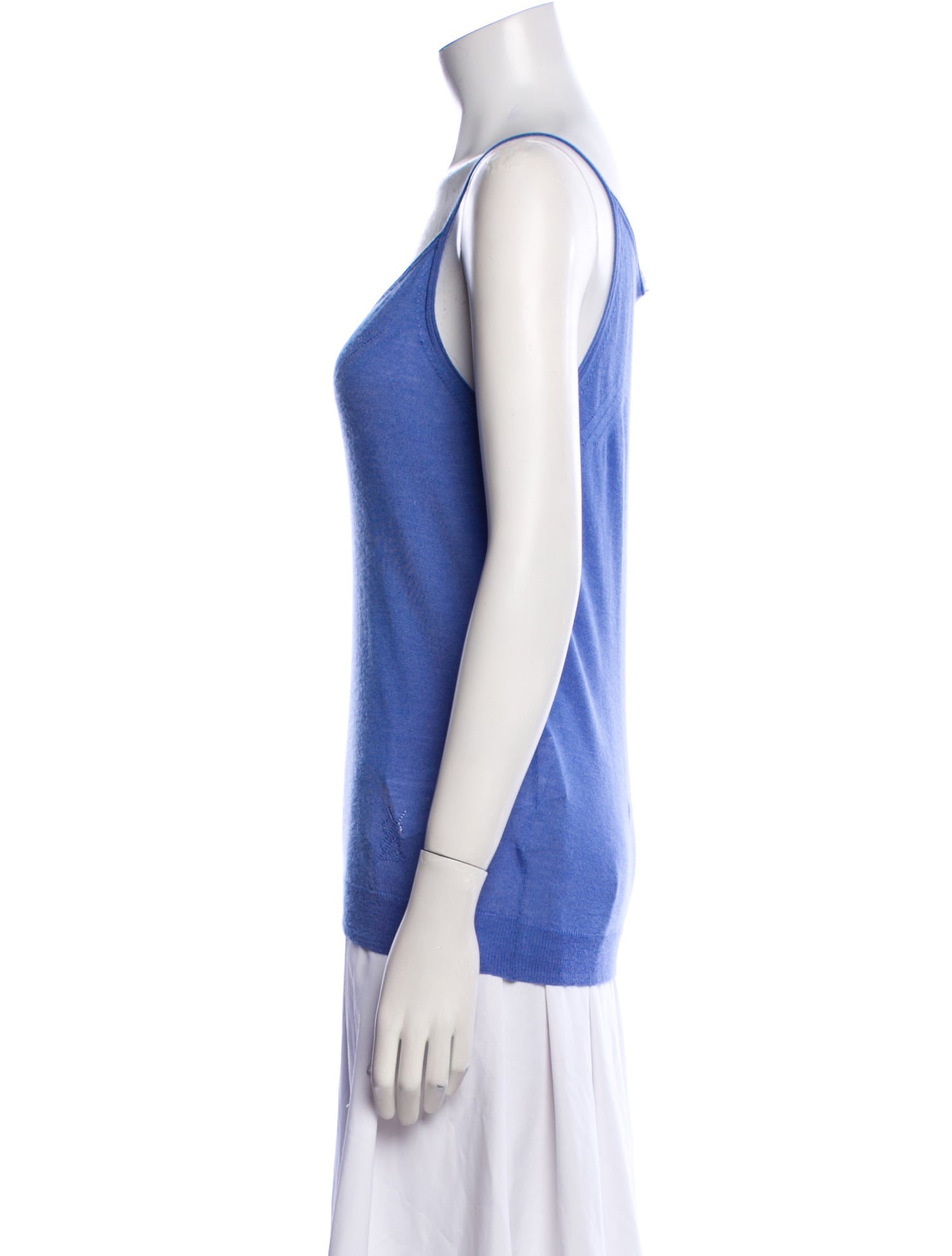 Yves Saint Laurent Cashmere Scoop Neck Top