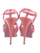 Yves Saint Laurent Patent Leather T-Strap Sandals