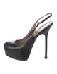 Yves Saint Laurent Leather Slingback Pumps
