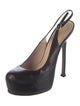 Yves Saint Laurent Leather Slingback Pumps