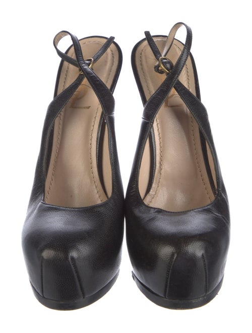 Yves Saint Laurent Leather Slingback Pumps