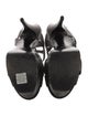 Saint Laurent Embossed Leather T-Strap Sandals