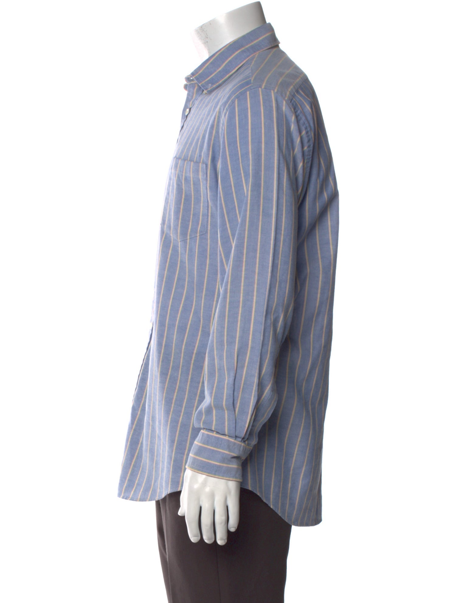 Yves Saint Laurent Striped Long Sleeve Shirt