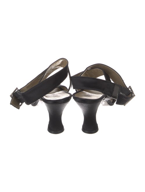Yves Saint Laurent Satin Crystal Embellishments Sandals
