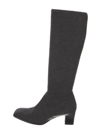 Yves Saint Laurent Wool Riding Boots