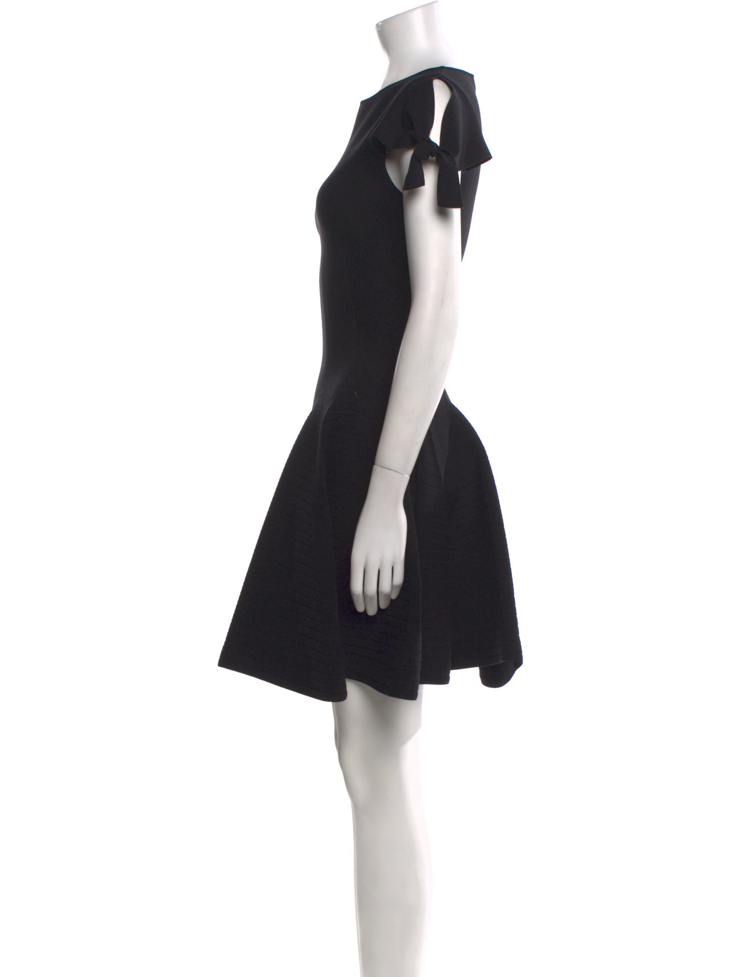 Yves Saint Laurent Crew Neck Mini Dress