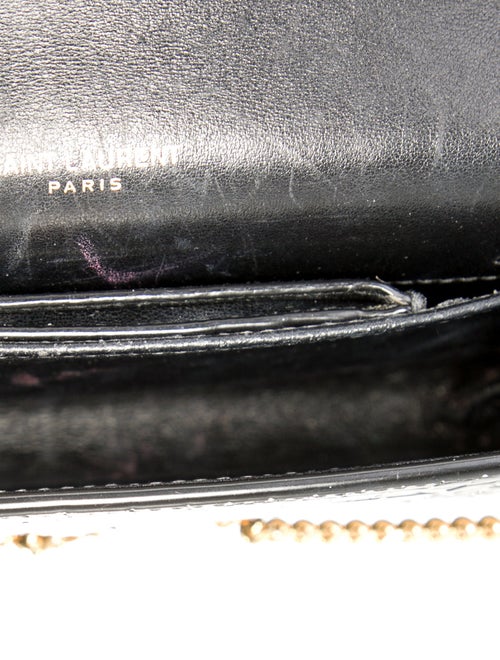 Yves Saint Laurent Embossed Leather Saint Laurent Uptown 2022