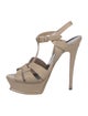 Saint Laurent Leather T-Strap Sandals