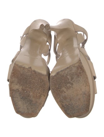 Saint Laurent Leather T-Strap Sandals