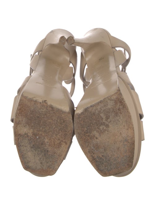 Saint Laurent Leather T-Strap Sandals