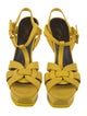 Yves Saint Laurent Leather T-Strap Sandals