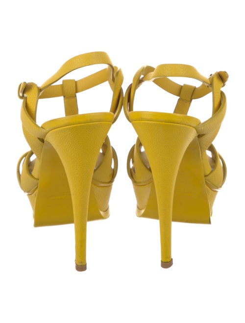 Yves Saint Laurent Leather T-Strap Sandals