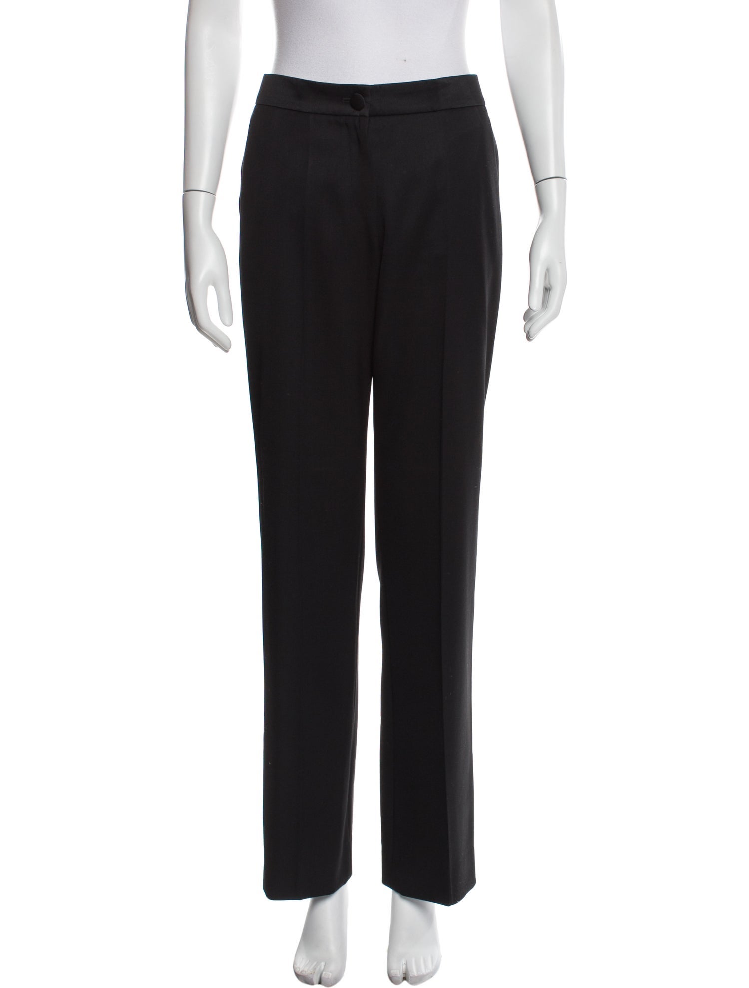Yves Saint Laurent Wool Wide Leg Pants