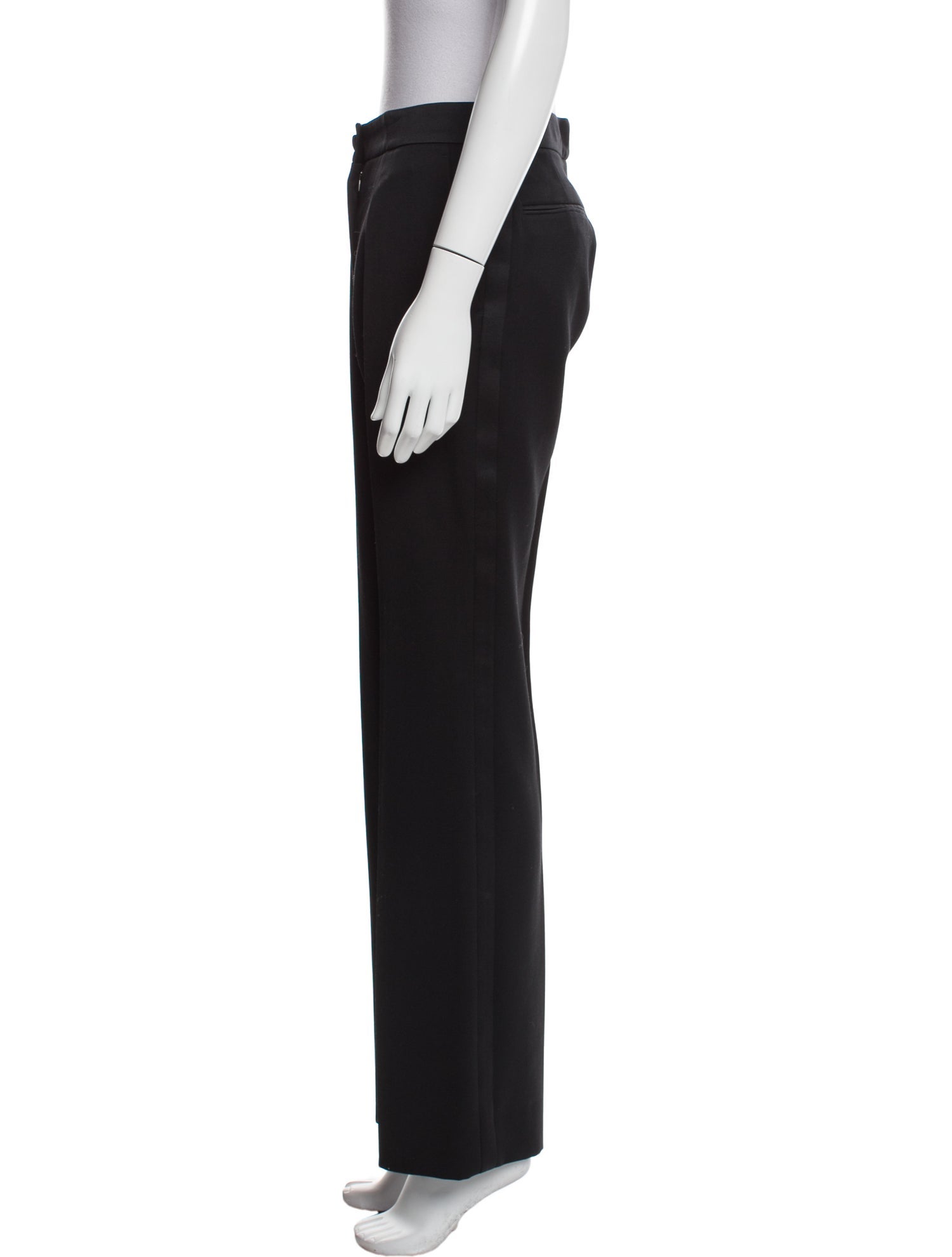 Yves Saint Laurent Wool Wide Leg Pants