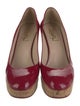 Yves Saint Laurent Patent Leather Colorblock Pattern Pumps