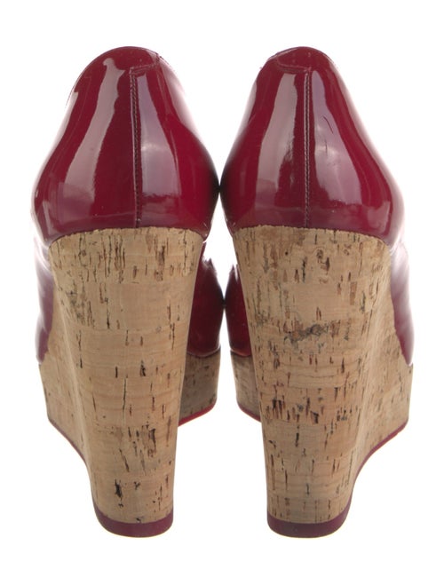 Yves Saint Laurent Patent Leather Colorblock Pattern Pumps