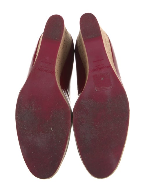 Yves Saint Laurent Patent Leather Colorblock Pattern Pumps