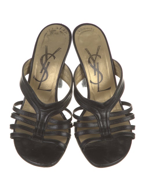 Yves Saint Laurent Leather Slides