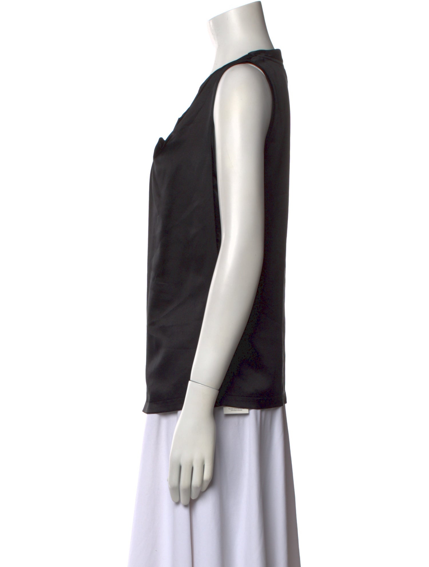 Yves Saint Laurent Silk Cowl Neck Top