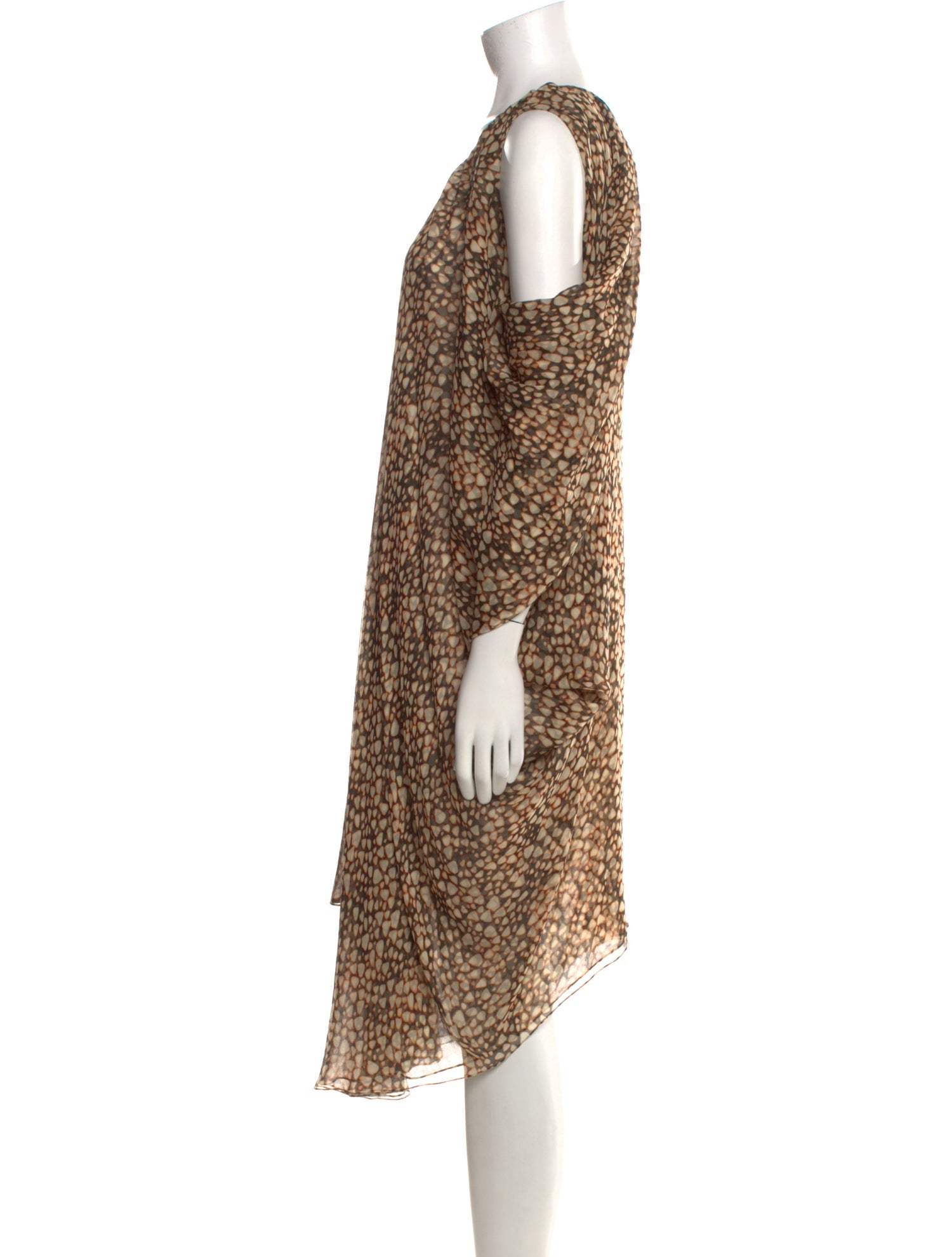 Yves Saint Laurent Silk Midi Length Dress