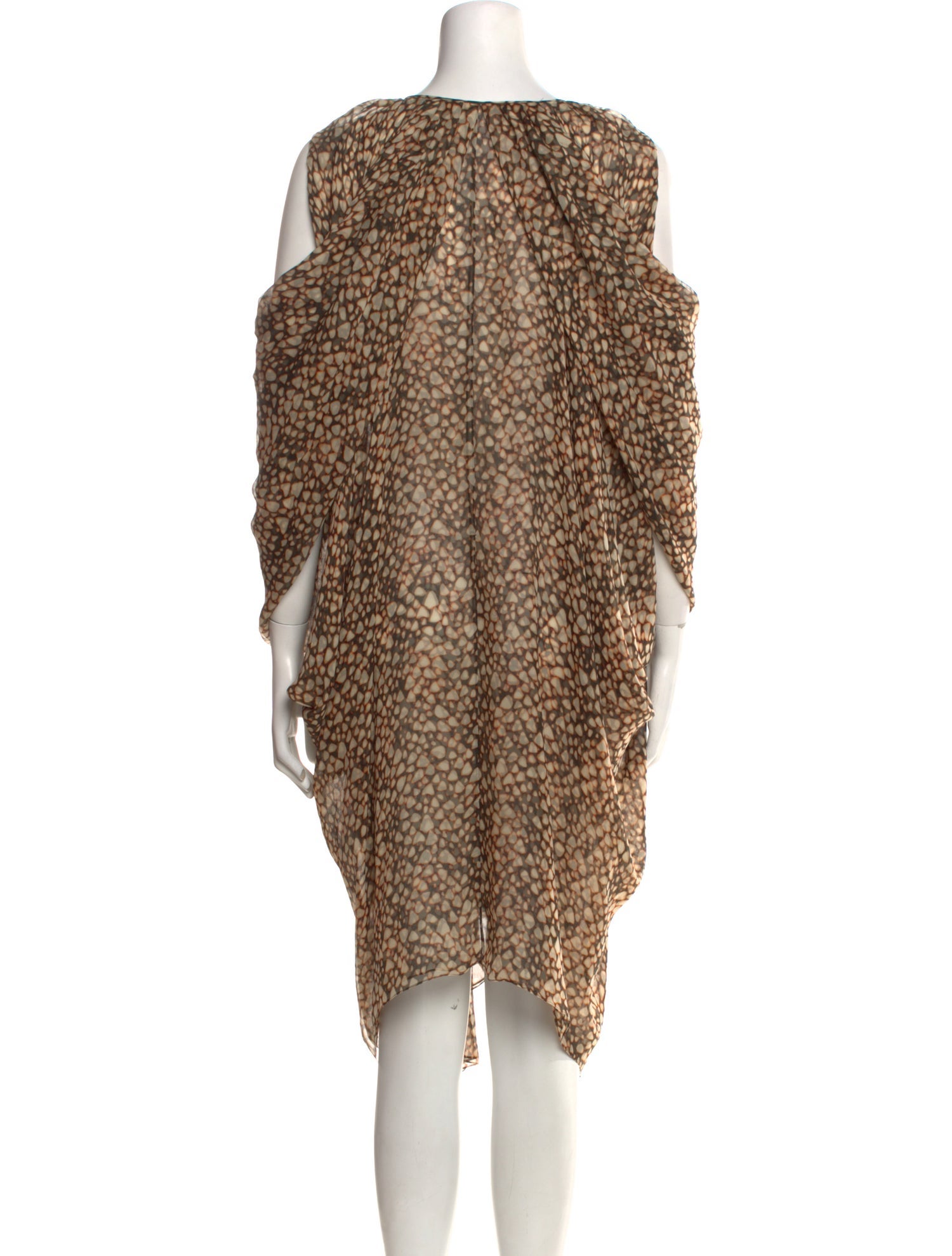 Yves Saint Laurent Silk Midi Length Dress