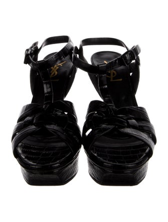 Yves Saint Laurent Leather T-Strap Pumps
