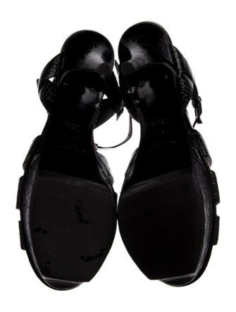Yves Saint Laurent Leather T-Strap Pumps