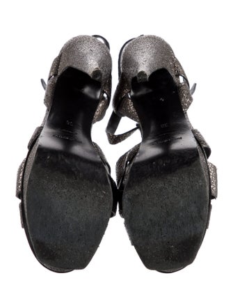 Yves Saint Laurent Leather T-Strap Sandals