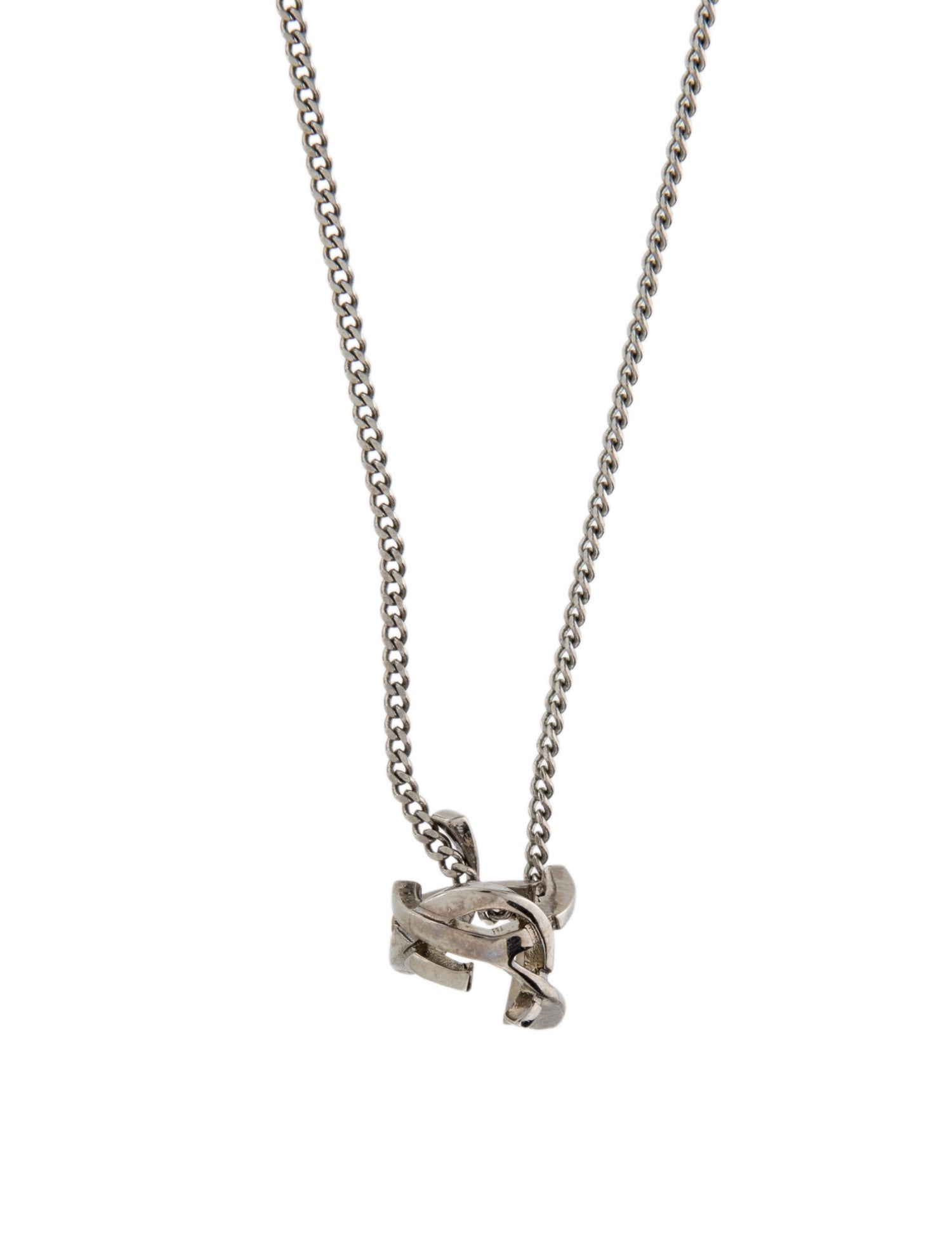 Yves Saint Laurent Sautoir YSL Twist Pendant Necklace