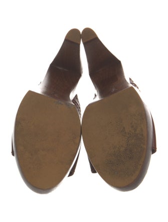 Yves Saint Laurent Leather Slides