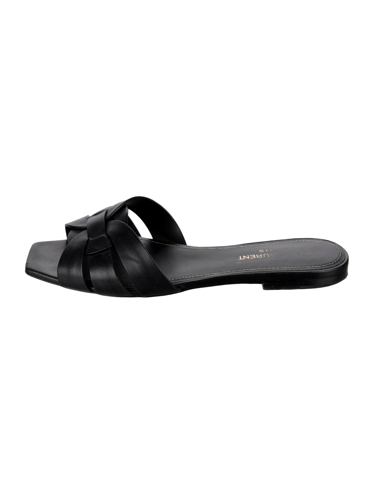 Saint Laurent Leather Slides