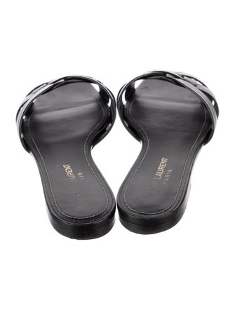 Saint Laurent Leather Slides