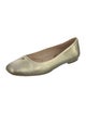 Yves Saint Laurent Leather Lasercut Accents Ballet Flats