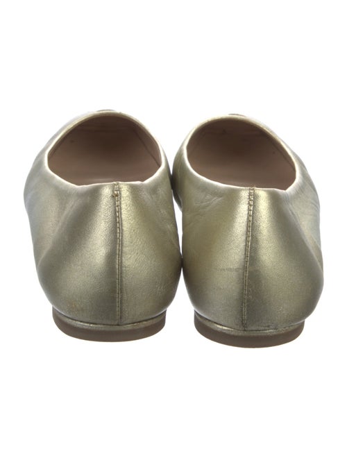 Yves Saint Laurent Leather Lasercut Accents Ballet Flats