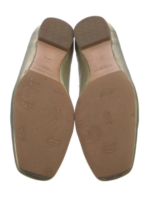 Yves Saint Laurent Leather Lasercut Accents Ballet Flats