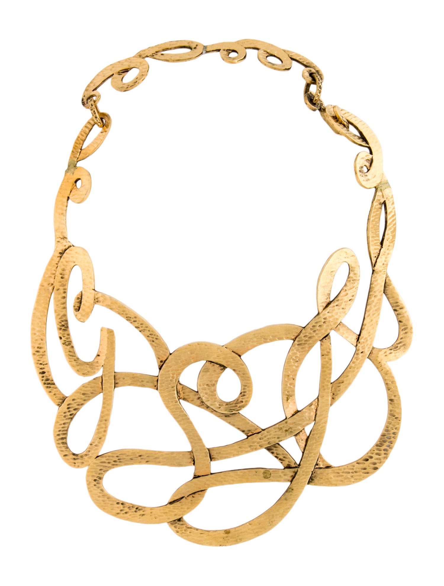 Yves Saint Laurent Filigree Statement Necklace