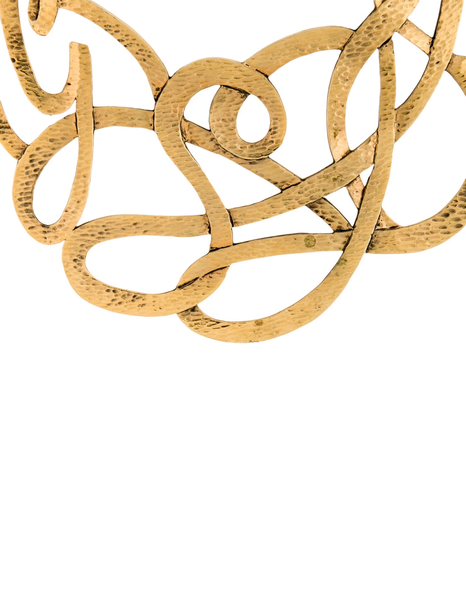 Yves Saint Laurent Filigree Statement Necklace