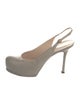 Yves Saint Laurent Leather Slingback Pumps