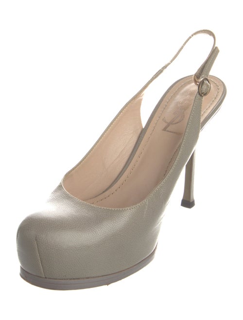 Yves Saint Laurent Leather Slingback Pumps