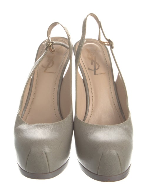 Yves Saint Laurent Leather Slingback Pumps