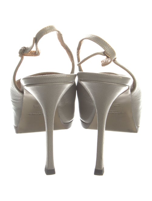 Yves Saint Laurent Leather Slingback Pumps